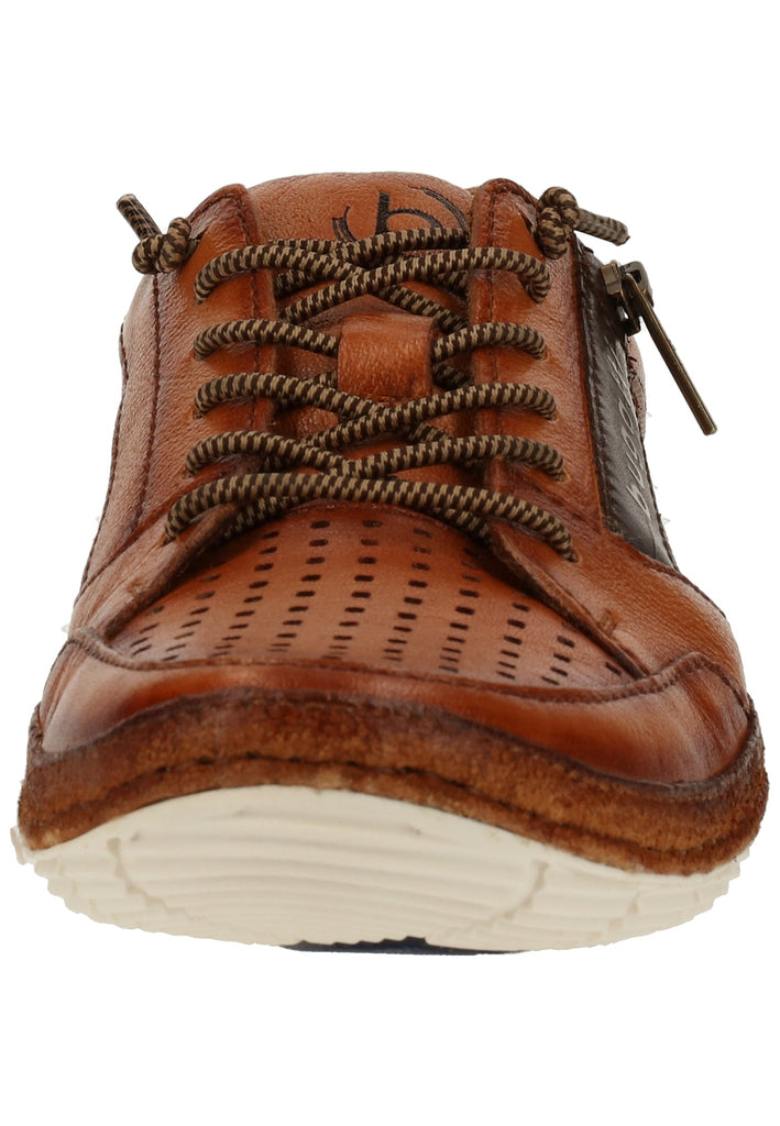 Bugatti Halbschuhe Glattleder Cognac