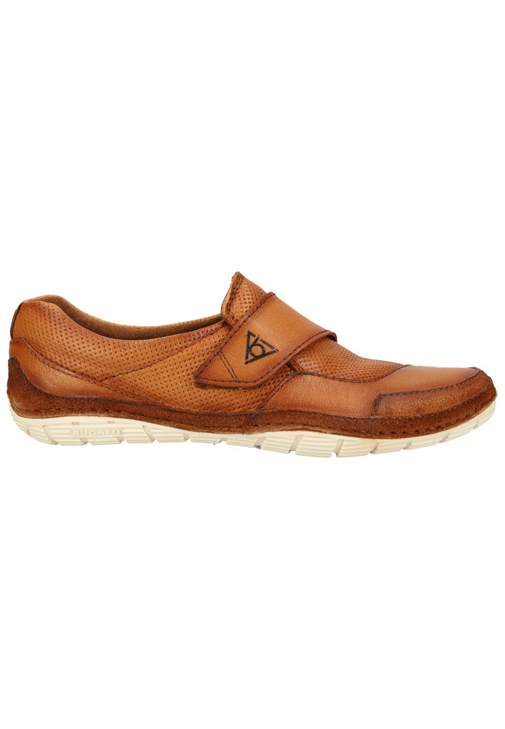 Bugatti Halbschuhe Glattleder Cognac