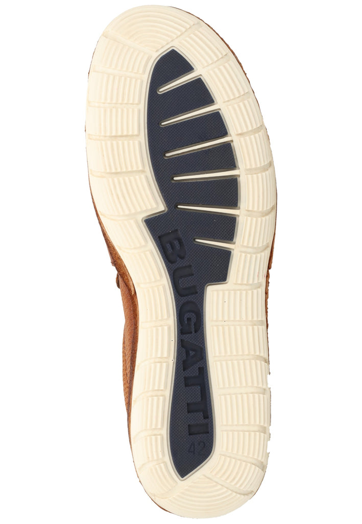 Bugatti Halbschuhe Glattleder Cognac