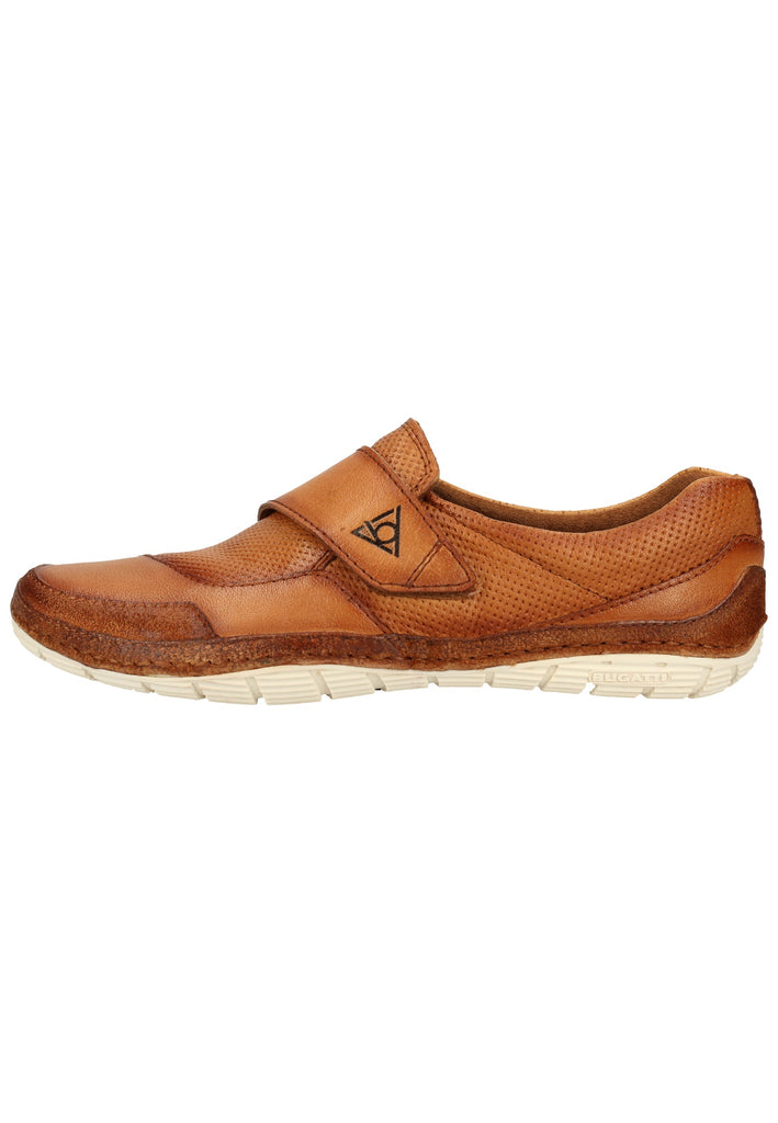Bugatti Halbschuhe Glattleder Cognac