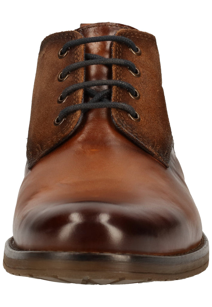 Bugatti Halbschuhe Glattleder Cognac
