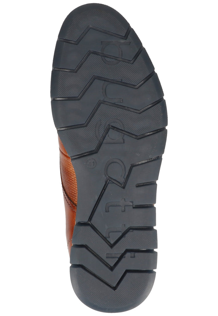 Bugatti Halbschuhe Glattleder Cognac