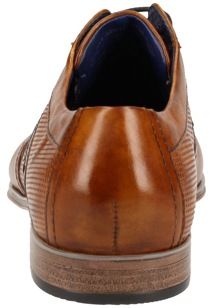 Bugatti Halbschuhe Glattleder Cognac