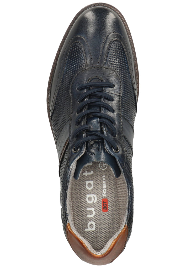 Bugatti Halbschuhe Glattleder Dunkelblau