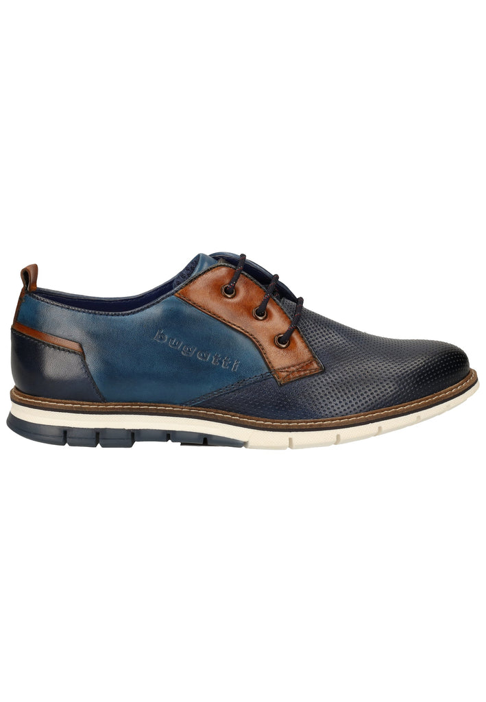 Bugatti Halbschuhe Glattleder Dunkelblau