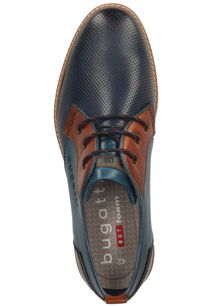 Bugatti Halbschuhe Glattleder Dunkelblau