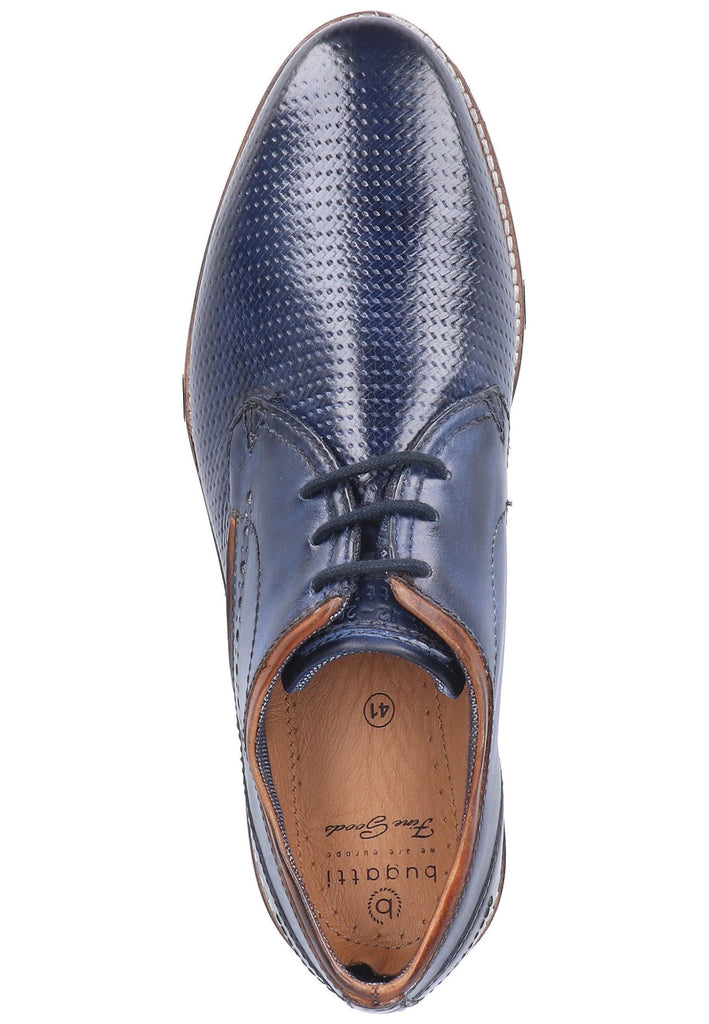 Bugatti Halbschuhe Glattleder Dunkelblau