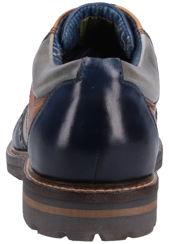 Bugatti Halbschuhe Glattleder Dunkelblau/Braun