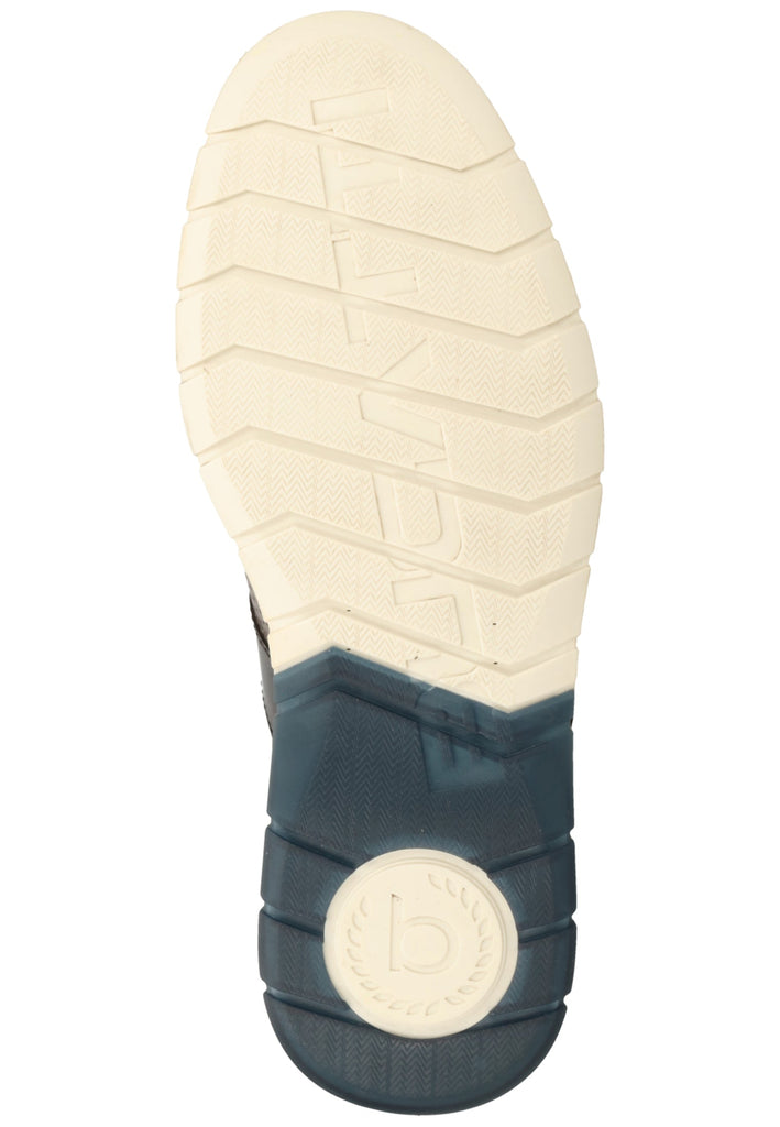 Bugatti Halbschuhe Glattleder Dunkelblau/Grau