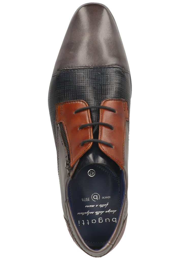 Bugatti Halbschuhe Glattleder Dunkelgrau