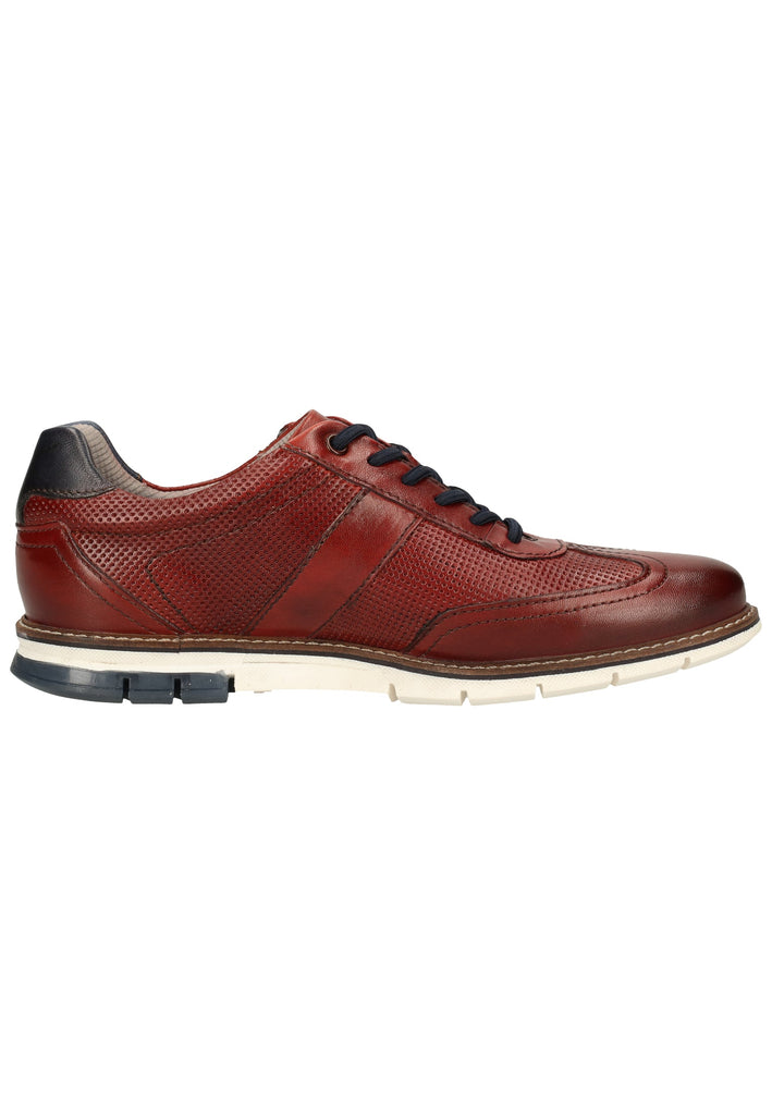 Bugatti Halbschuhe Glattleder Dunkelrot