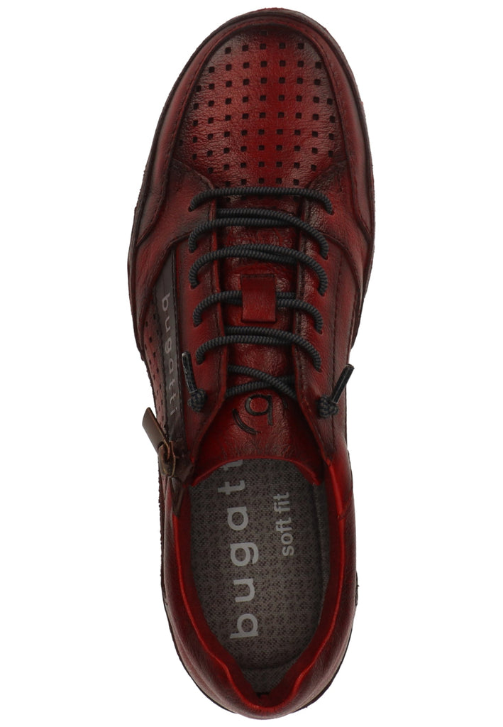 Bugatti Halbschuhe Glattleder Rot