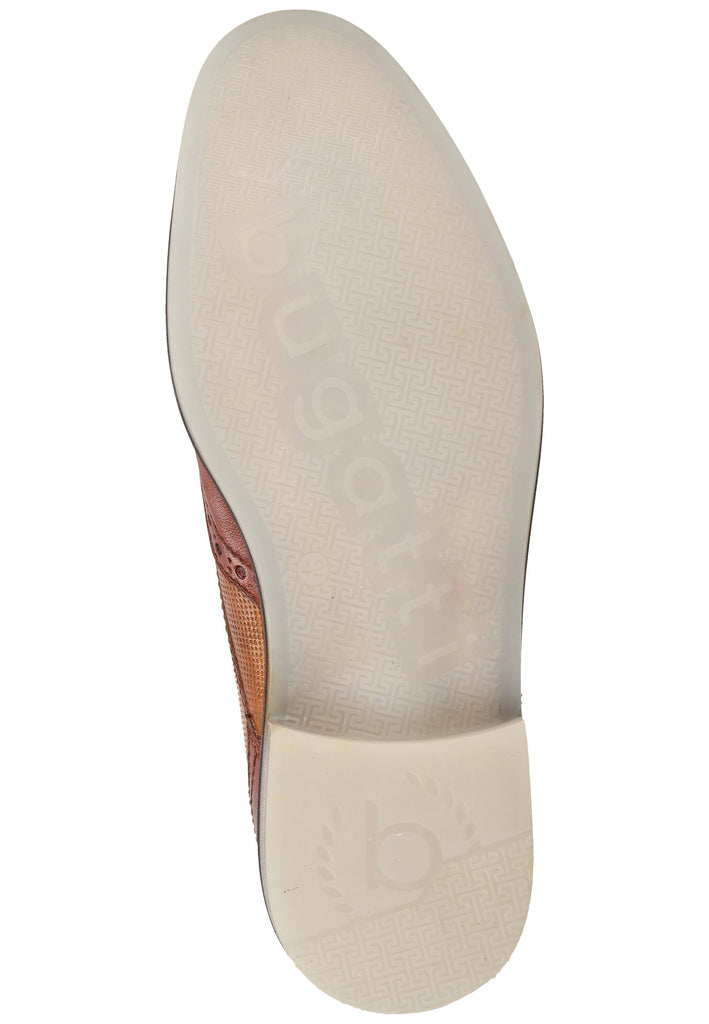 Bugatti Halbschuhe Glattleder Rot/Braun