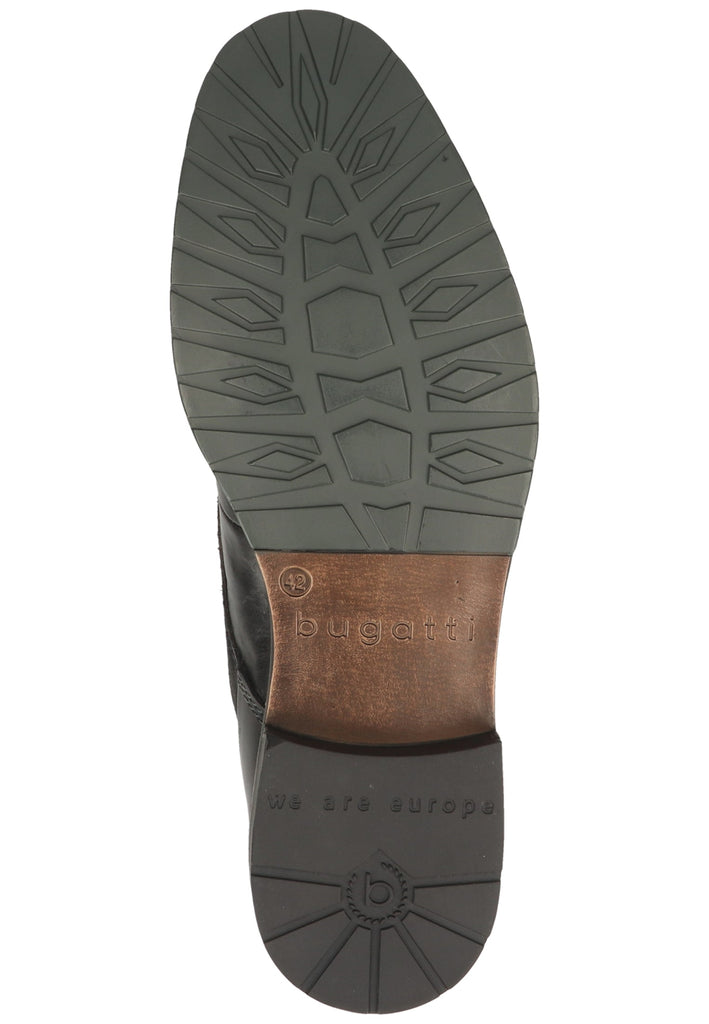 Bugatti Halbschuhe Glattleder Schwarz/Grau