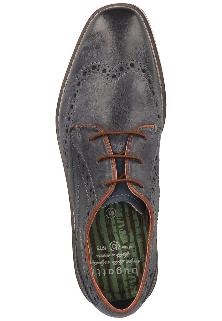 Bugatti Halbschuhe Leder Blau