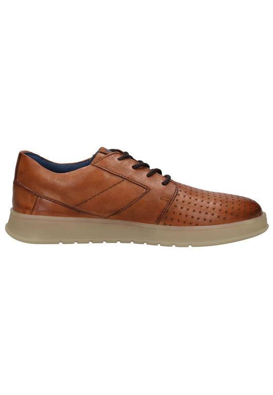 Bugatti Halbschuhe Nappaleder Cognac