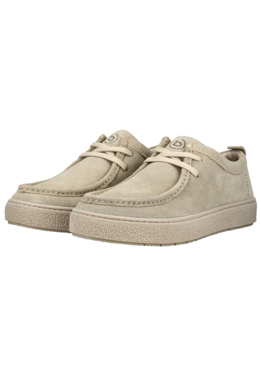 Bugatti Halbschuhe Veloursleder Beige
