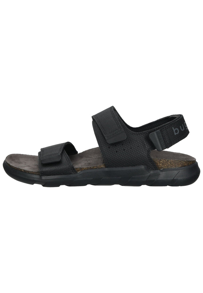 Sandalen Bugatti Sandalen Lederimitat/Textil Schwarz