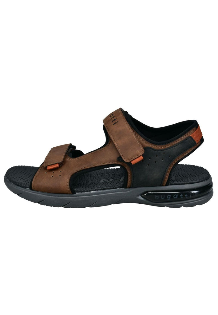 Bugatti Sandalen Lederimitat Braun/Schwarz