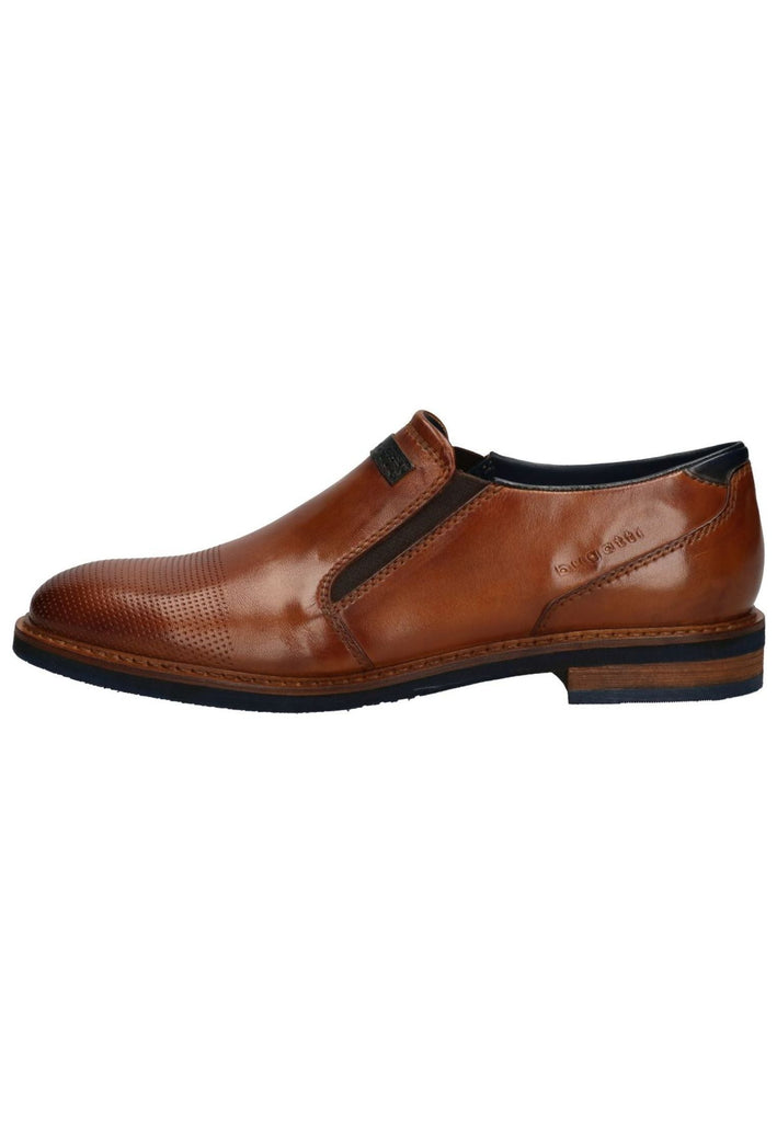 Bugatti Slipper Leder Cognac