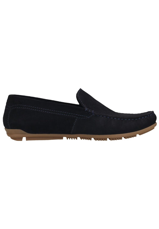 Bugatti Slipper Leder Dunkelblau