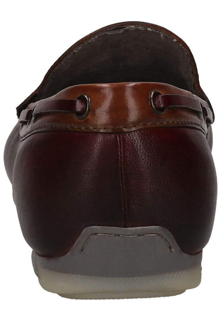 Bugatti Slipper Leder Dunkelrot