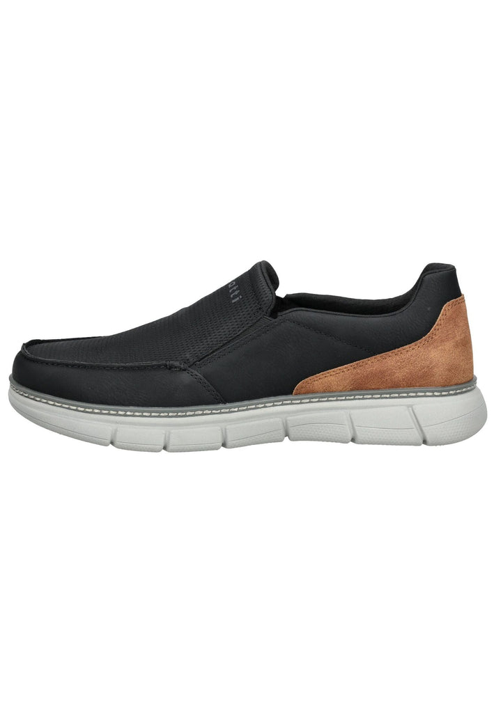 Bugatti Slipper Lederimitat Schwarz