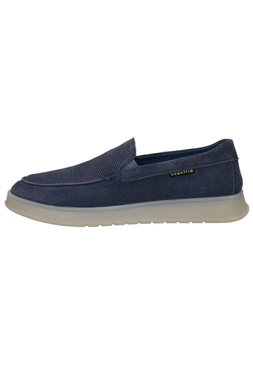 Bugatti Slipper Veloursleder Blau