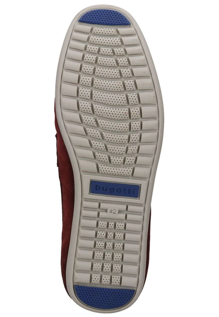 Bugatti Slipper Veloursleder Dunkelrot