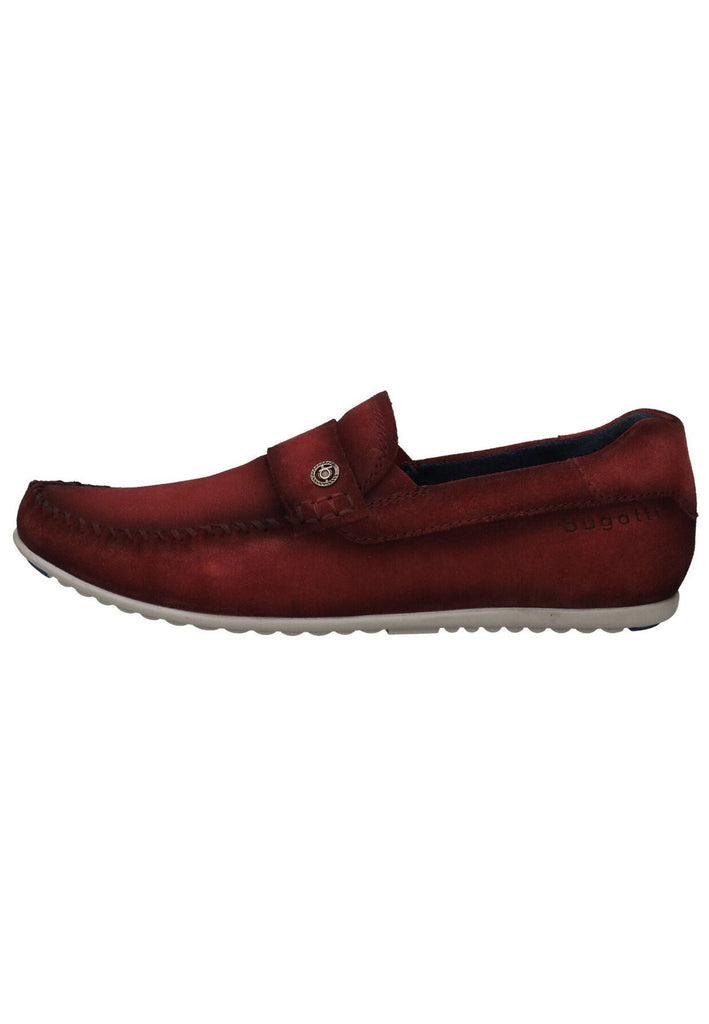 Bugatti Slipper Veloursleder Dunkelrot