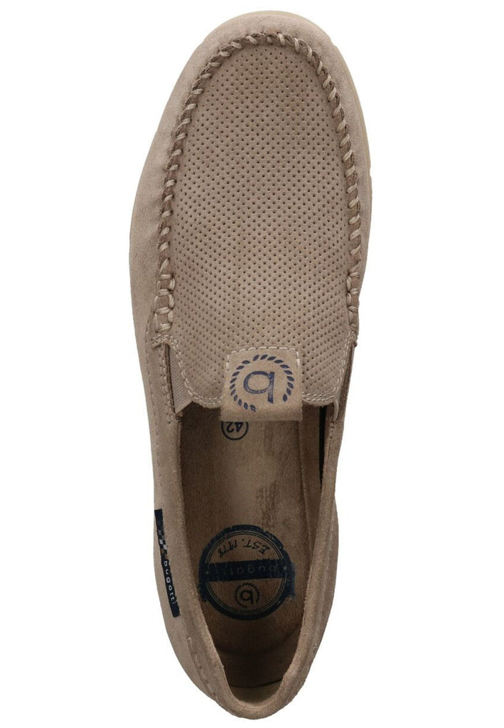Bugatti Slipper Veloursleder Taupe
