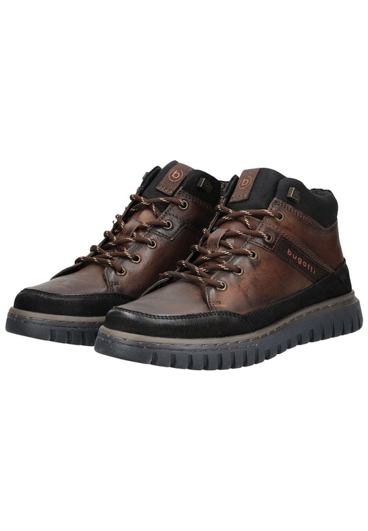 Bugatti Sneaker Leder Braun/Schwarz