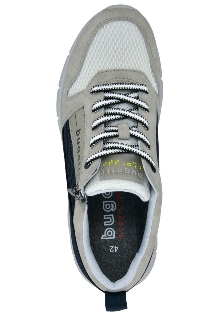 Bugatti Sneaker Leder/Textil Grau/Blau