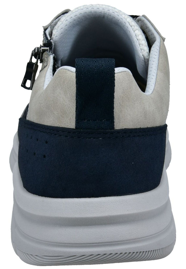 Bugatti Sneaker Leder/Textil Grau/Blau