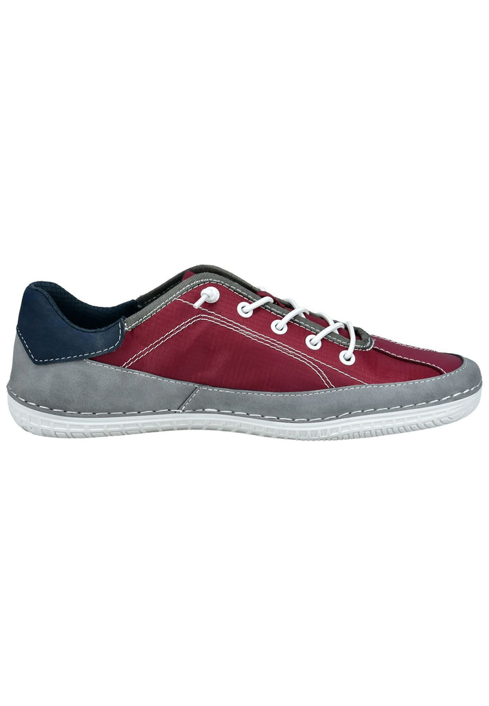 Bugatti Sneaker Leder/Textil Rot/Grau