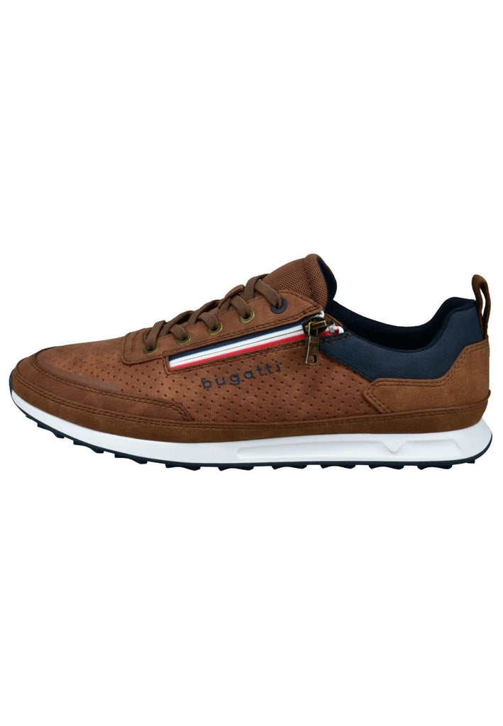 Bugatti Sneaker Lederimitat Cognac