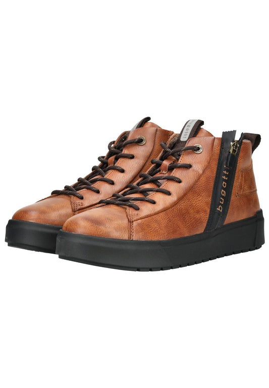 Bugatti Sneaker Lederimitat Cognac Warmfutter