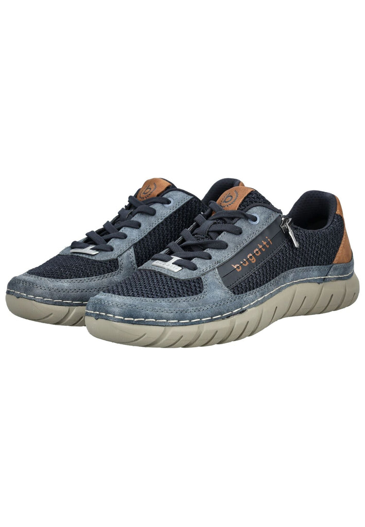 Bugatti Sneaker Lederimitat/Textil Dunkelblau