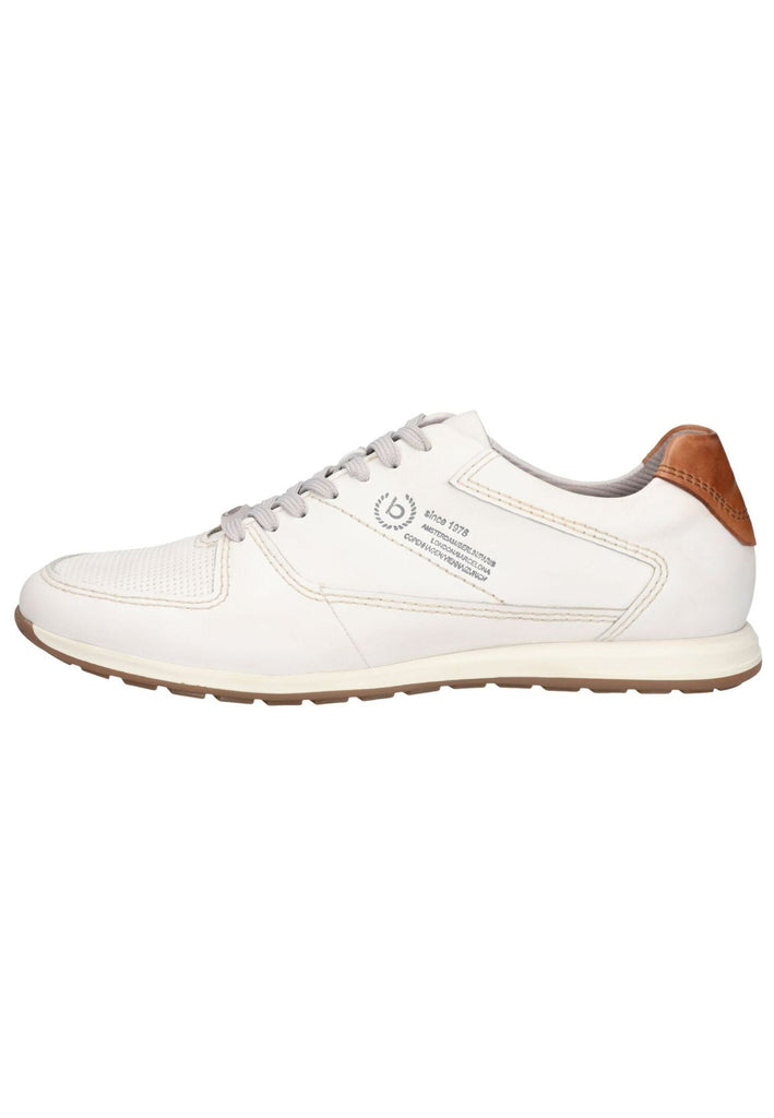 Bugatti Sneaker Nappaleder Weiß/Braun