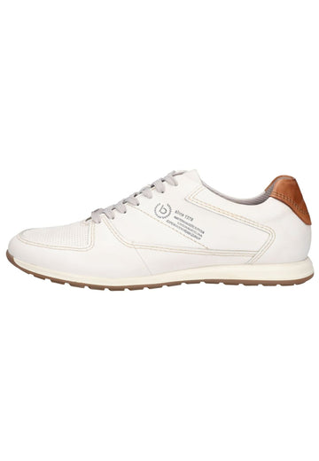 Bugatti Sneaker Nappaleder Weiß/Braun