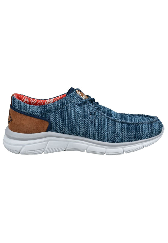 Bugatti Sneaker Textil Blau/Braun