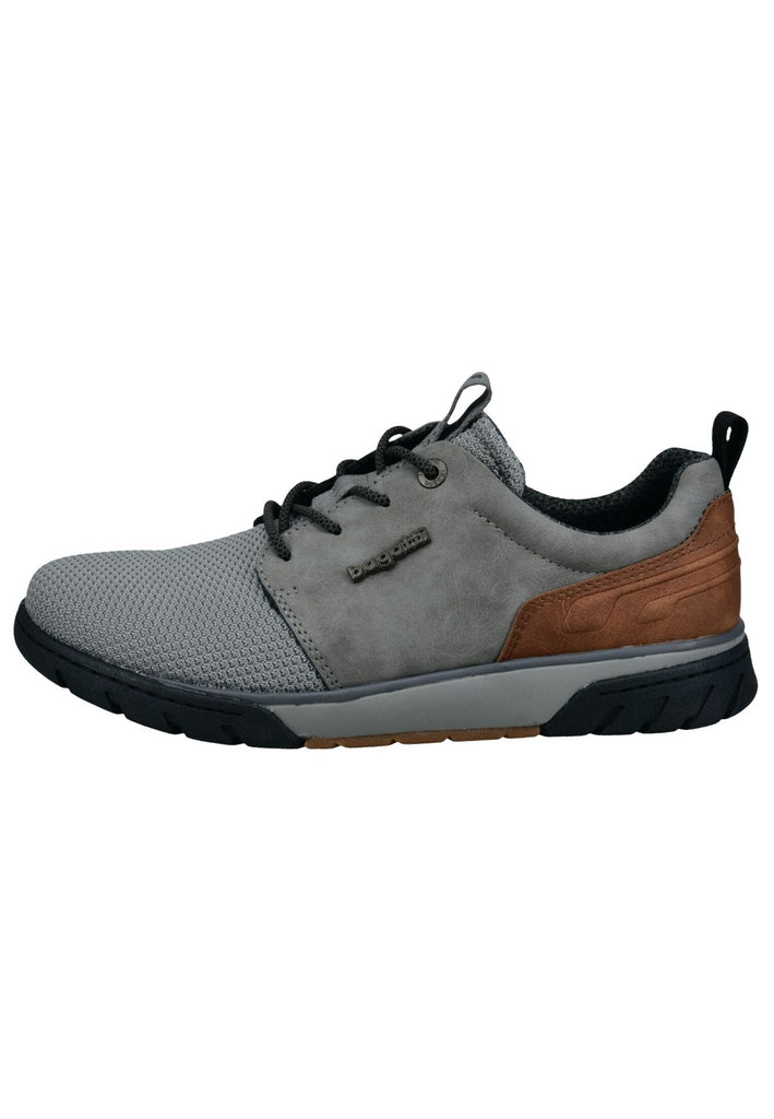 Bugatti Sneaker Textil Grau/Braun
