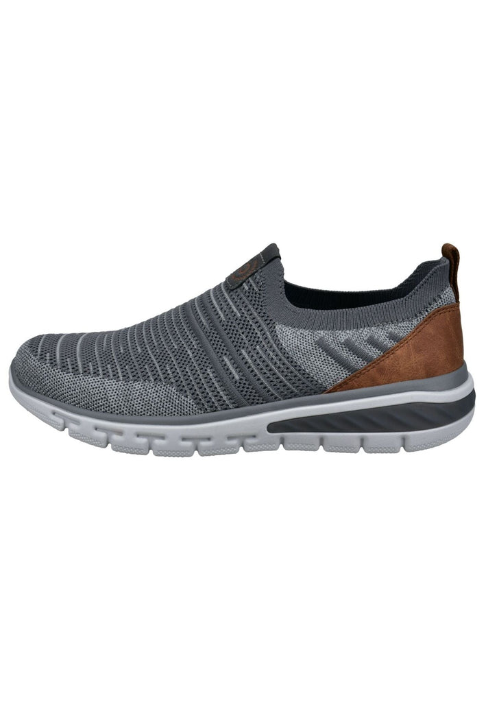 Bugatti Sneaker Textil Grau/Braun