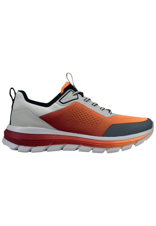 Bugatti Sneaker Textil Weiß/Orange
