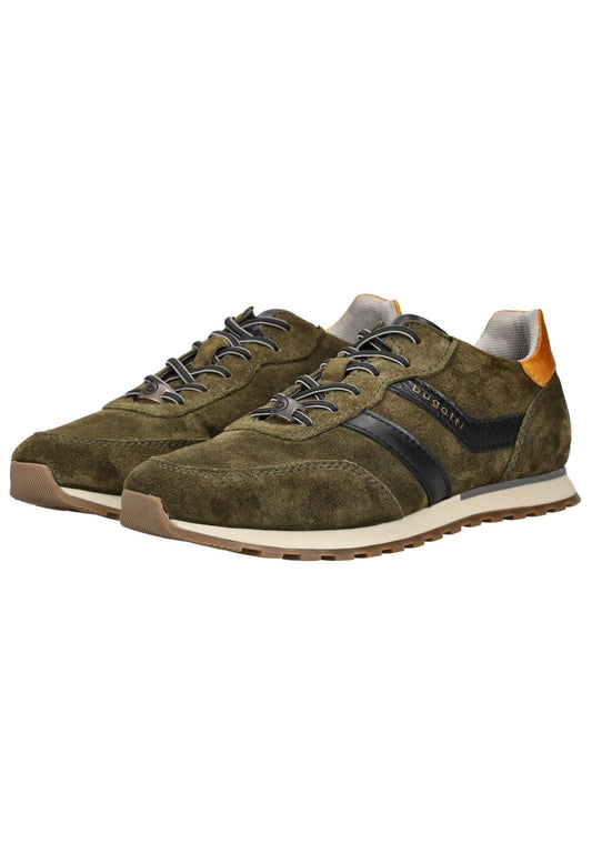 Bugatti Sneaker Veloursleder Dunkelgrün