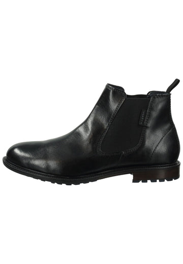 Bugatti Stiefelette Glattleder Schwarz