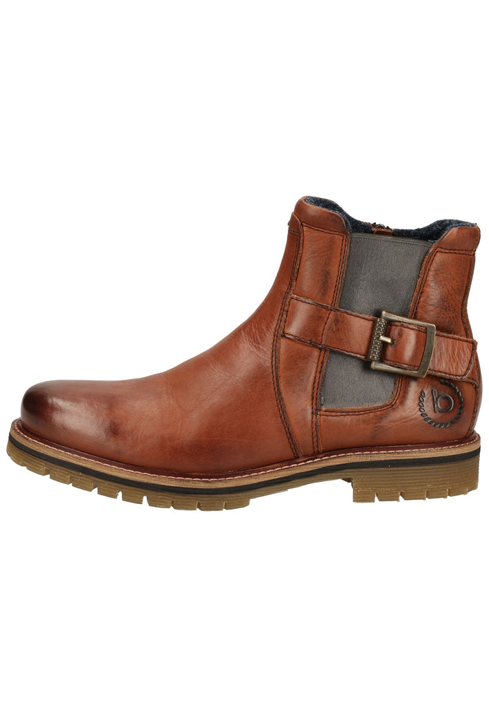 Bugatti Stiefelette Leder Braun Warmfutter