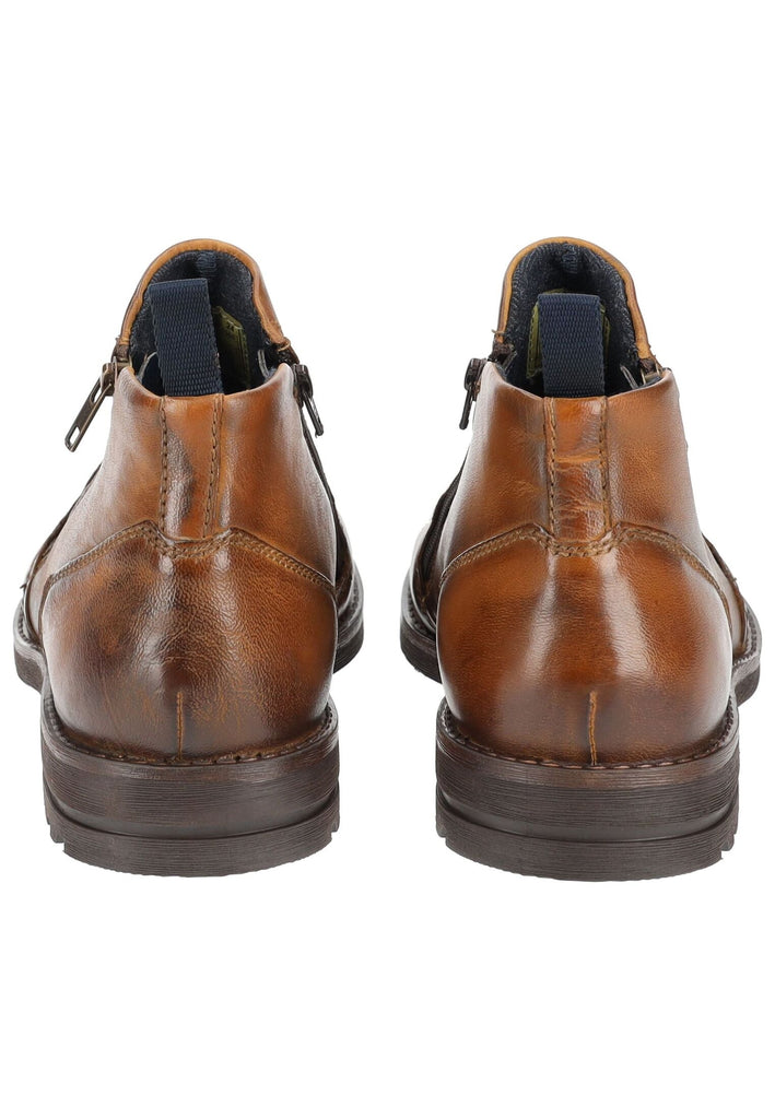 Bugatti Stiefelette Leder Cognac