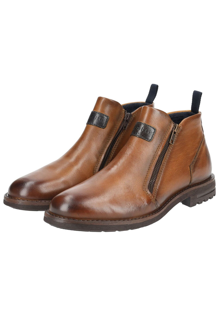 Bugatti Stiefelette Leder Cognac