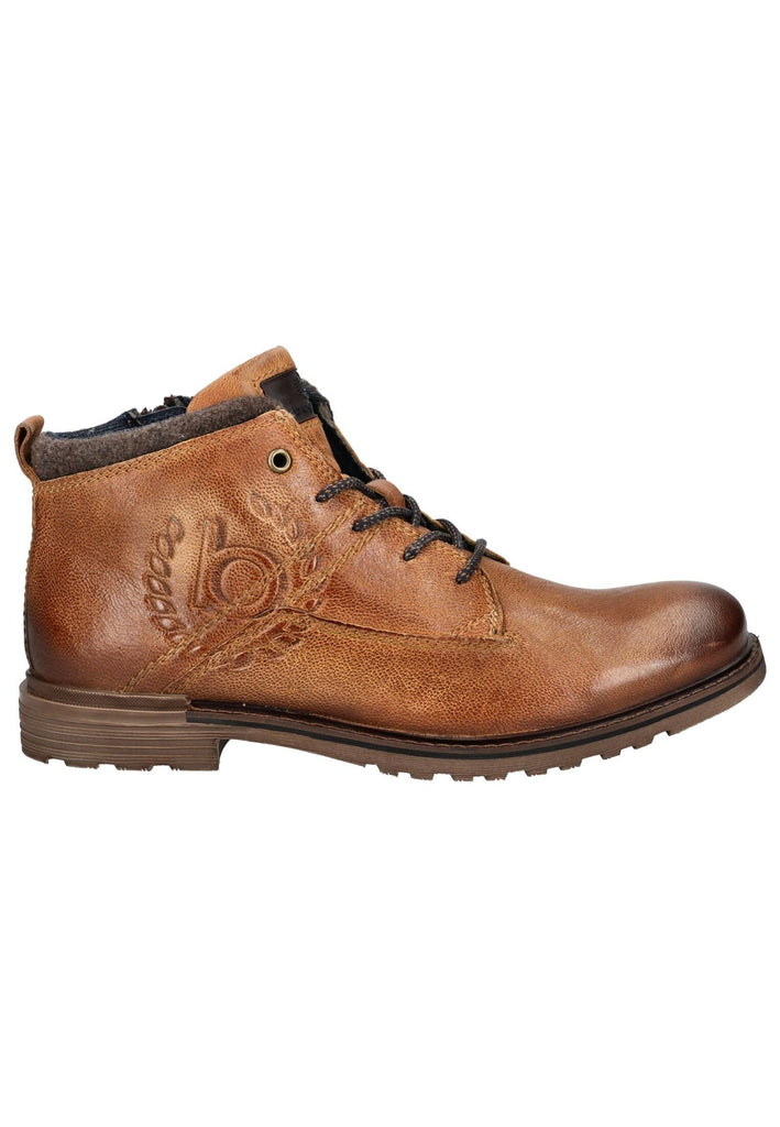 Bugatti Stiefelette Leder Cognac